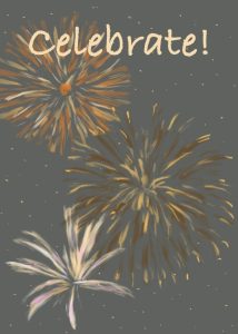 celebrate - birthday stationary