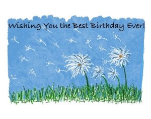 dandelion - birthday stationary