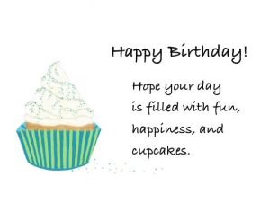 green cupcake - birthday stationary