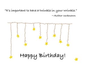 twinkle - birthday stationary