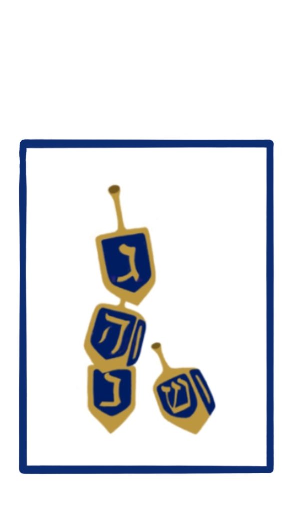 dreidels gift tag
