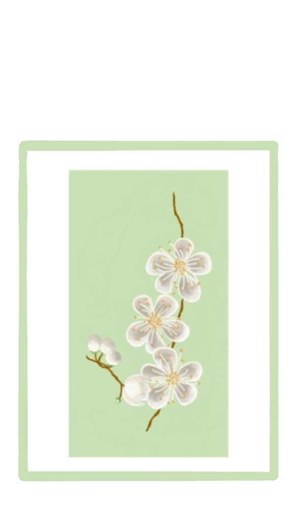myrtle flower gift tag