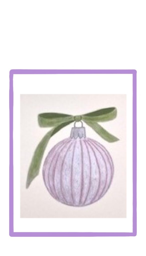 ornament gift tag