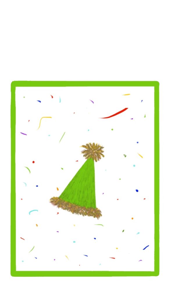 party hats gift tag