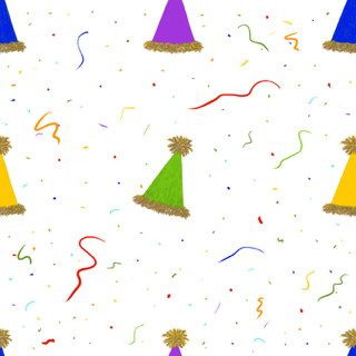 party hats gift wrap
