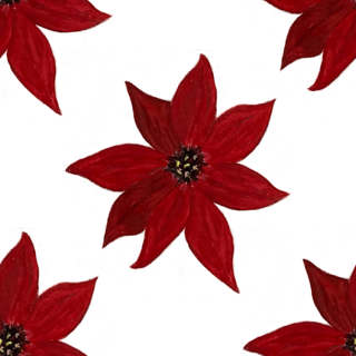 poinsettia holiday wrapping paper