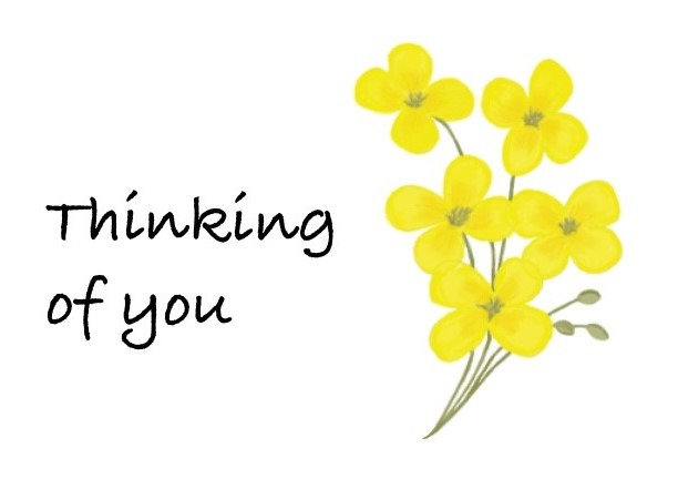thinking of you yellow